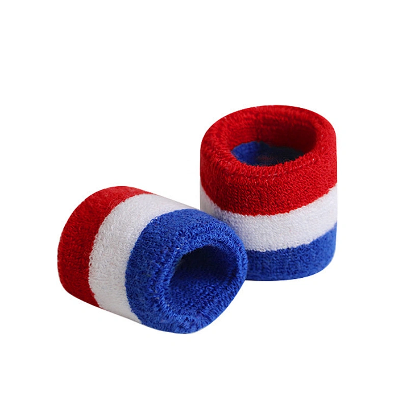 New products custom Color sports sweat-absorbent cotton towel Knitting Wrist Protector elastic sweatband wristband