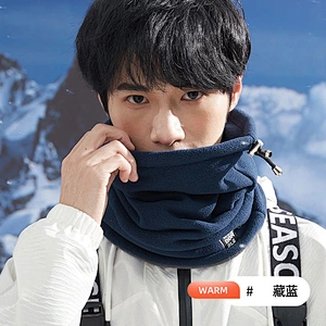 Custom adjustable ear loop winter tube scarf fashion winter warmer multi-function sport neck gaiter polar scarf bandana