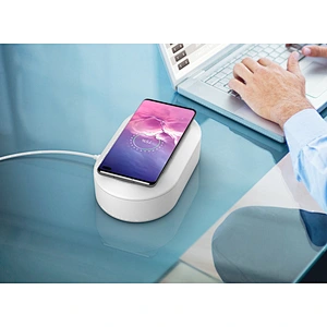 UV disinfection box UVC UV sterilizing case mobile phone sterilizing case 15W fast charging cellphone wireless charger