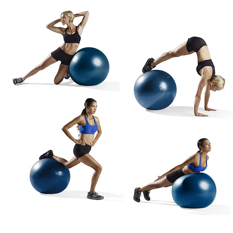 Custom logo  Yoga Exercise Balls Fitness Ball Balance Stability Fitness Pilates Birthing Therapy Office Yoga Ball