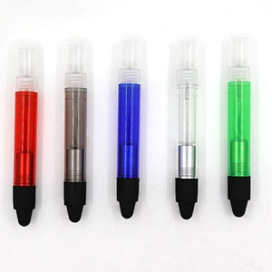 New capacitive alcohol  hand sanitize custom  advertising gift plastic disinfection spray ballpoint pen