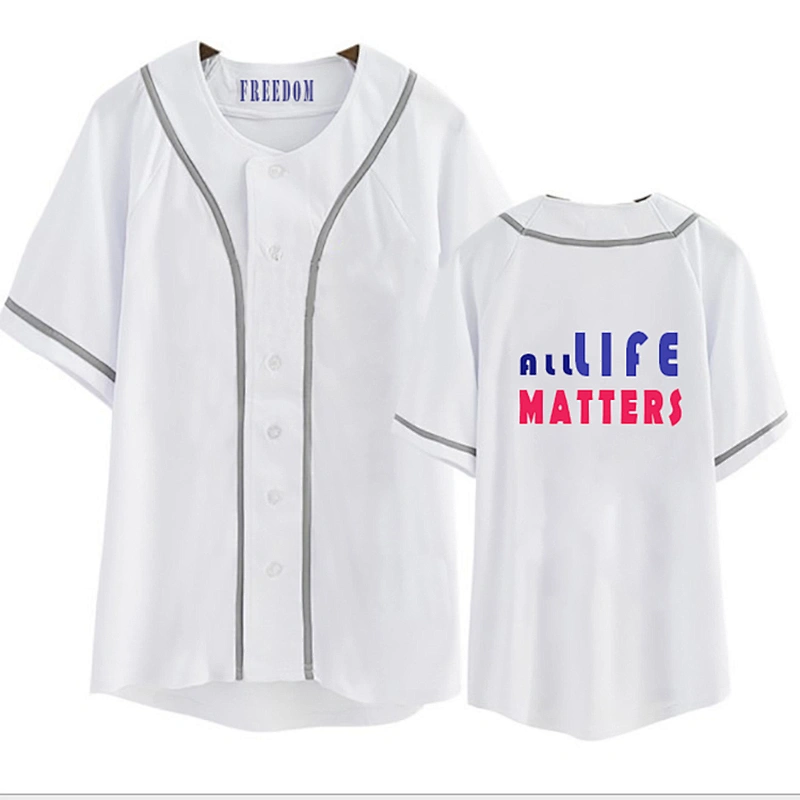 Custom logo quick-dry sport shirt promotional items activities team uniform 100% polyester baseball jersey