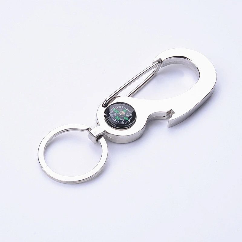 Hot sale Engraving Logo Promotion Bottle Opener keychain Custom Bottle Opener Compass Bottle Opener Keychain