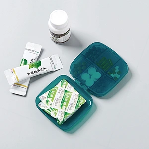 Wholesale  High Quality children pill storage box organizer travel medical mini weekly small plastic case pill box