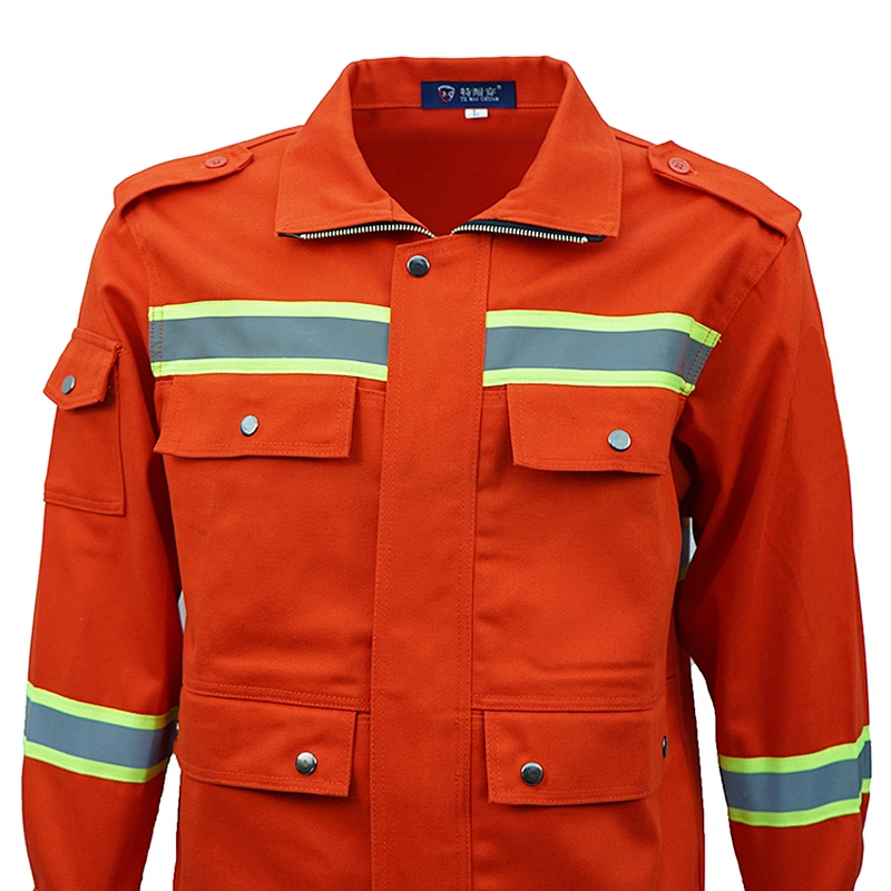 Custom summer sanitation worker overalls long sleeve reflective clothing construction site highway orange overalls
