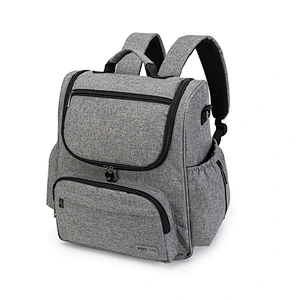 Updated fashionable mommy shoulder bag multi-function large-capacity maternity backpack baby diaper bag nappy changing backpack