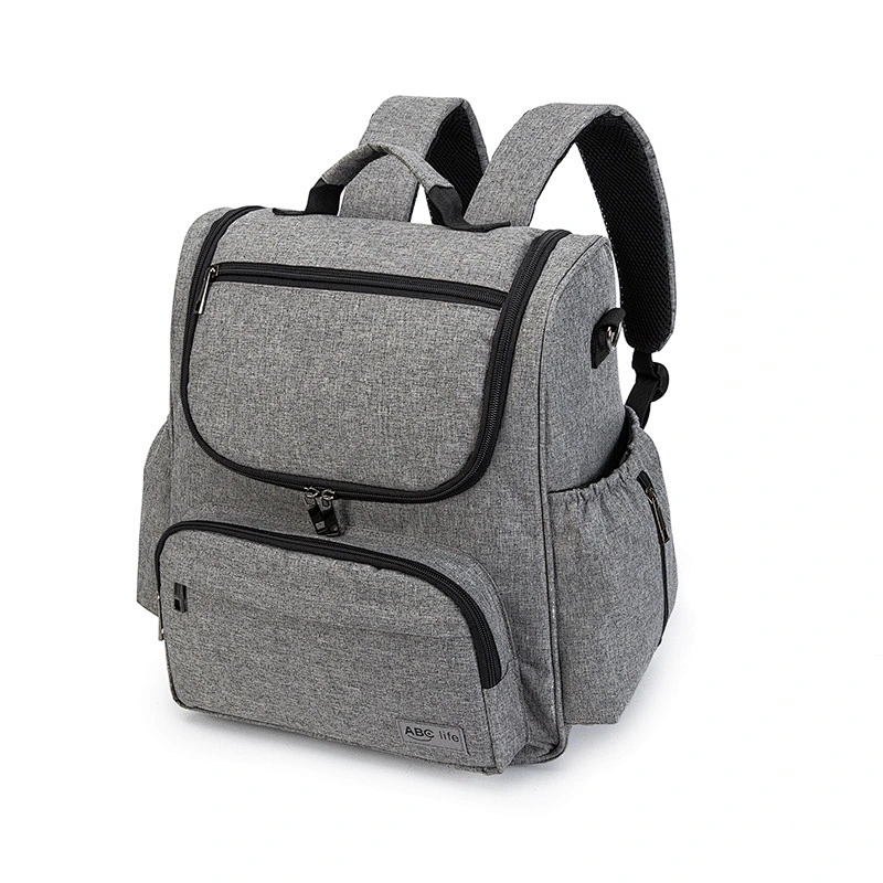 Updated fashionable mommy shoulder bag multi-function large-capacity maternity backpack baby diaper bag nappy changing backpack