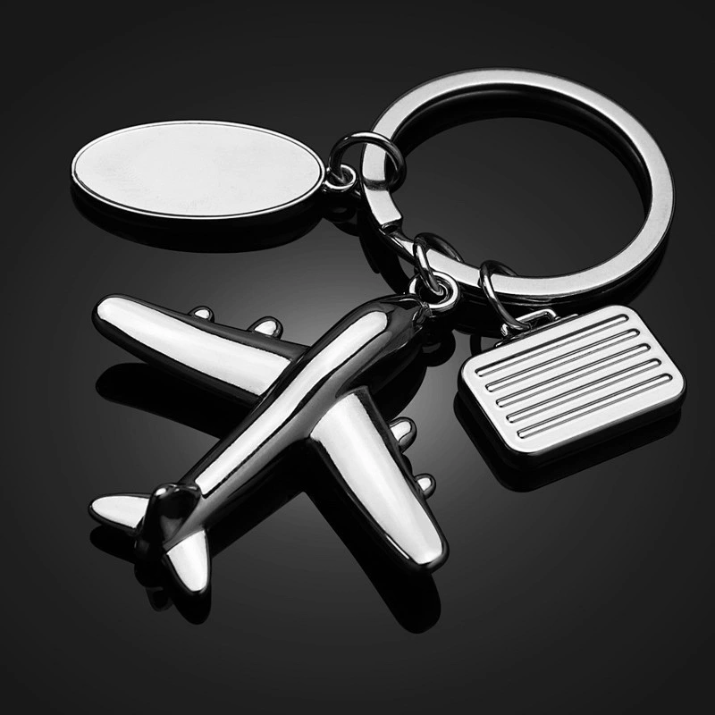 New Design Mini Plane Shaped Metal Key Chain Zinc Alloy Good Quality Promotional Gift Souvenir Key Chains