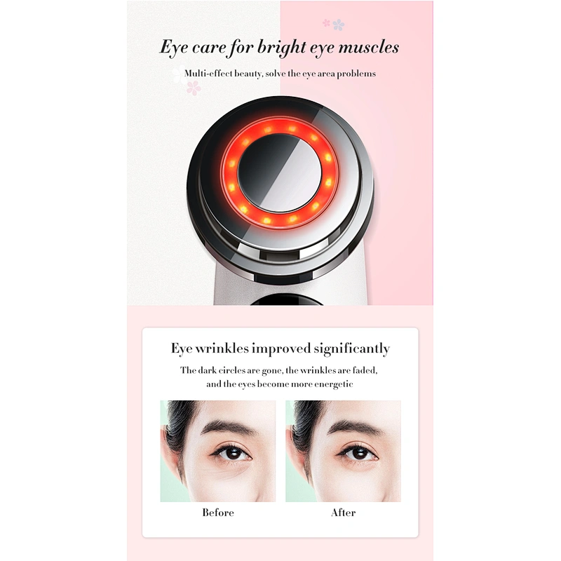 Rechargeable Ultrasonic facial massager cleaning exfoliating galvanic facial massager