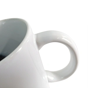 High Quality Custom logo Round Ceramic Porcelain Mugs Cups Promotional activities gift Sublimation mug Cups