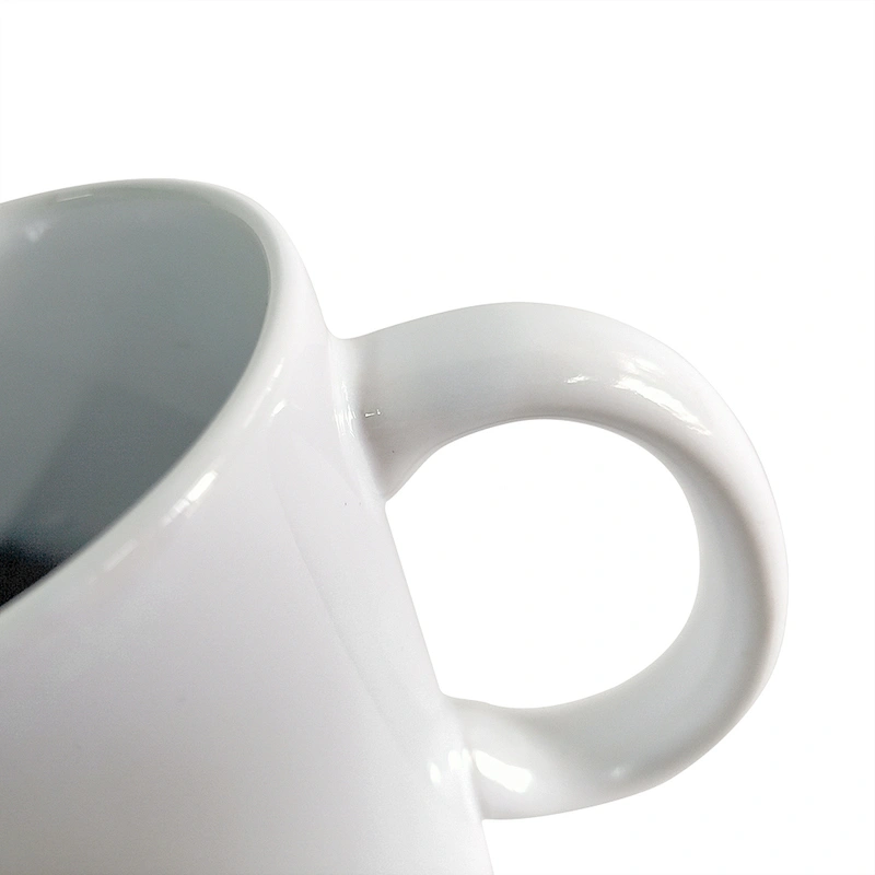 High Quality Custom logo Round Ceramic Porcelain Mugs Cups Promotional activities gift Sublimation mug Cups