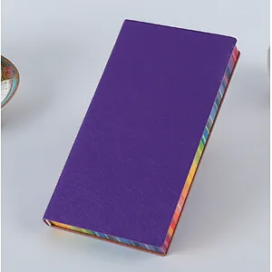 Soft PU Cover Customized Stamped Logo A5 A6 Creative Rainbow Edge Multi-color Promotional notebooks
