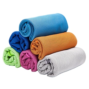 Wholesale custom promotion Microfiber Summer Outdoor Fitness Sweat-Absorbent Sports Fast Dry Cooling Towel