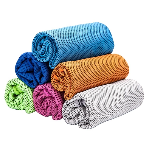 Wholesale custom promotion Microfiber Summer Outdoor Fitness Sweat-Absorbent Sports Fast Dry Cooling Towel