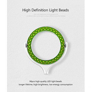 8 inch Photography Studio Makeup LED Beauty Selfie Live Light 3 Color Tones Adjustable Ring Light For Phones with Stand