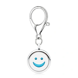Hot selling Fashion Metal zinc Alloy Stainless steel Life tree Diffuser Keychains Nickle Free