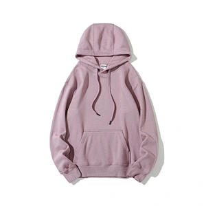 Custom fashion OEM  heavyweight plain oversize pullover men's hoodies multi color 350g fleece jumper