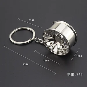Promotional Gift Souvenir Mini Car Wheel Tire Metal Key Chain Custom Design Innovative Zinc Alloy Key Chains