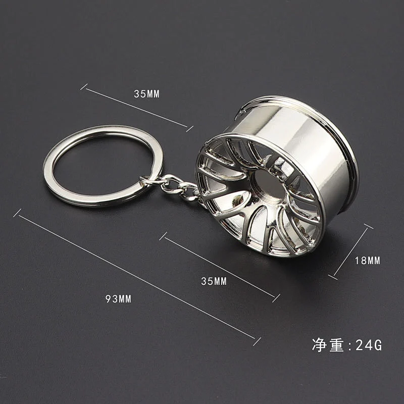 Promotional Gift Souvenir Mini Car Wheel Tire Metal Key Chain Custom Design Innovative Zinc Alloy Key Chains
