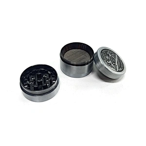 Wholesale fashion Hot Selling Zinc Alloy style cigarette grinder custom Portable  metal herb grinder