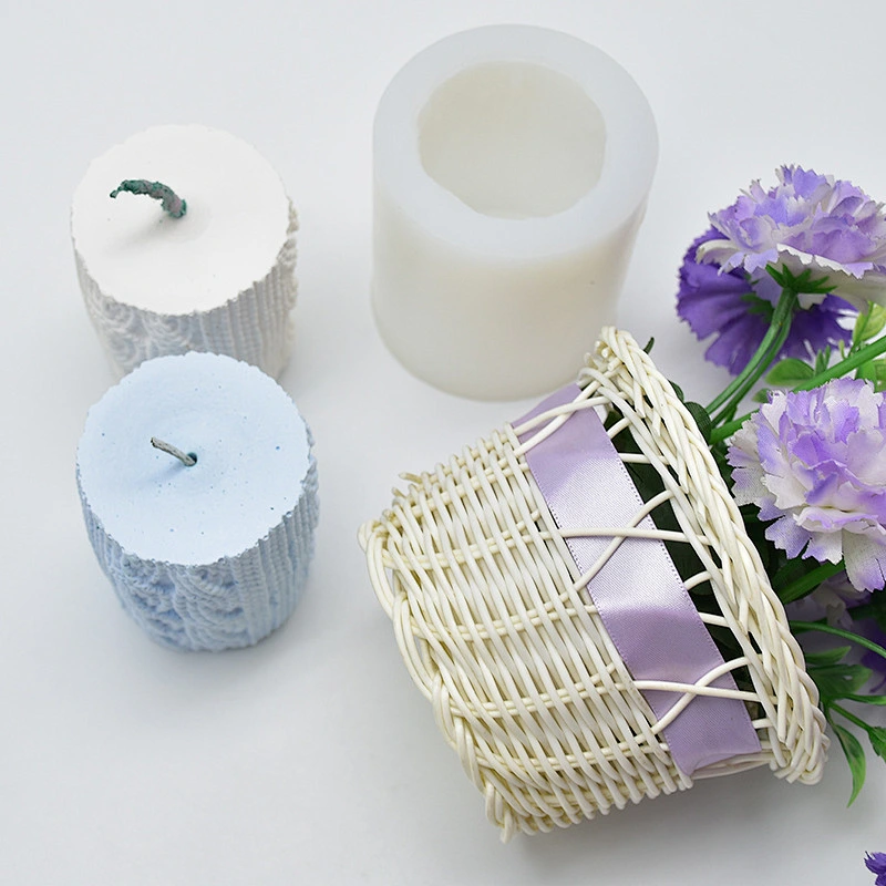 DIY baking mold 3D wool column modeling scented plaster sugar clay candle silicone molds