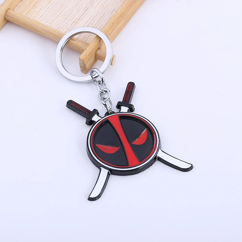 Wholesale Popular Custom gift Marvel Comics Alloy Metal Keychain  Deadpool  Keychain