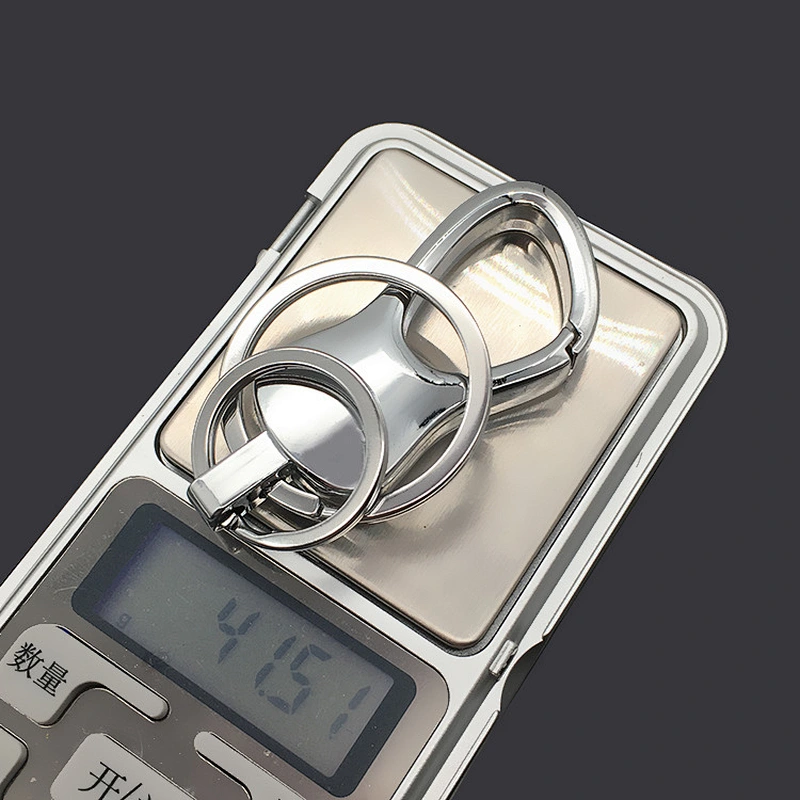 Custom High-grade Gift Men's Boutique Business Double Loop Chains Waist Hanged Car Key Chain