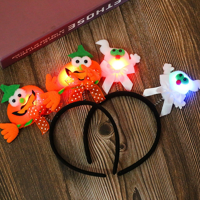 Fashion Costume Halloween Party Decorations head bands Pumpkin Black Bat Head bands