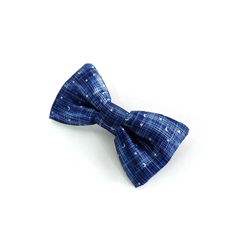 Custom OEM Sublimation printing Classical Handmade Pet Dog Bowtie for small medium  dogs pattern Dog Bowtie