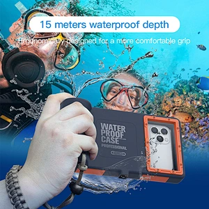 Hot sale custom logo High-strength waterproof standard waterproof swimming phone shell