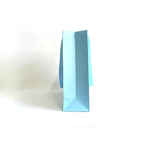 High quality fashion custom logo gift paper bags whit ribbon handle promotion gift shopping paper bag