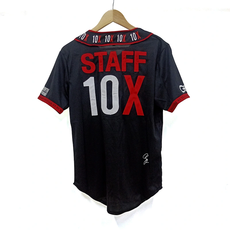 Top quality custom hot sale embroidery logo baseball jersey Promotional activities gift baseball jersey