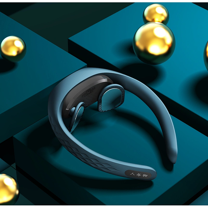 Custom logo WirelessPortable mini USB pulse neck massager with heat rechargeable neck massager