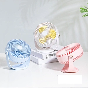 Factory supply rotate rechargeable fan desktop portable hand fan usb home mini air cooling fan