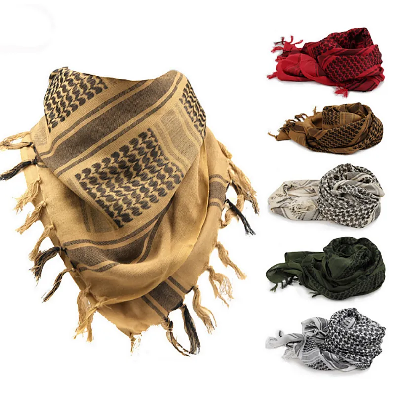 Wholesale high quality Multifunction outdoor military cotton winter camouflage windproof  desert scarves