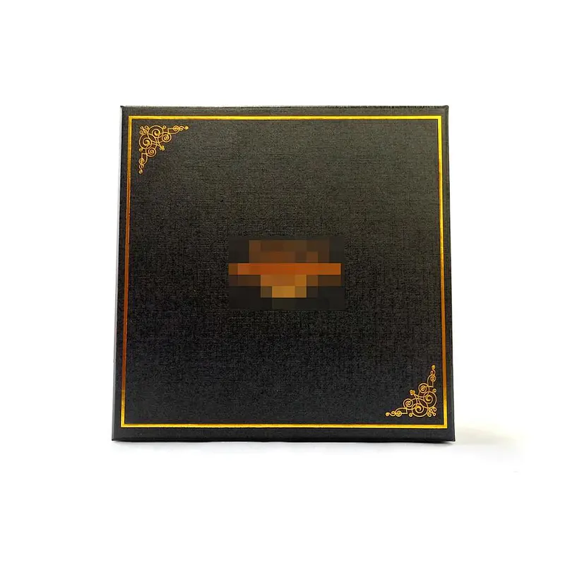 Custom OEM brand Black cardboard packing box promotion Heaven and earth cover box gift box