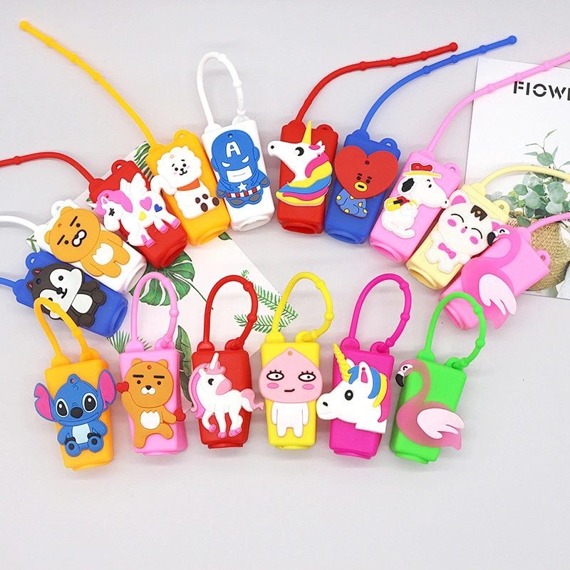 Colorful Silicone Holder 30ml Hand Sanitizer Bottle Personal Hand Sanitizer Silicone Holder