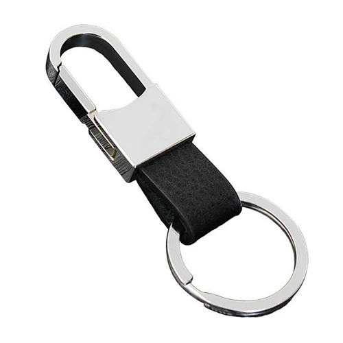 Wholesale High Quality custom gift logo Creative car pendant men metal leather key chain