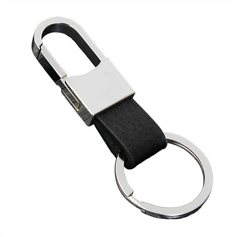 Wholesale High Quality custom gift logo Creative car pendant men metal leather key chain