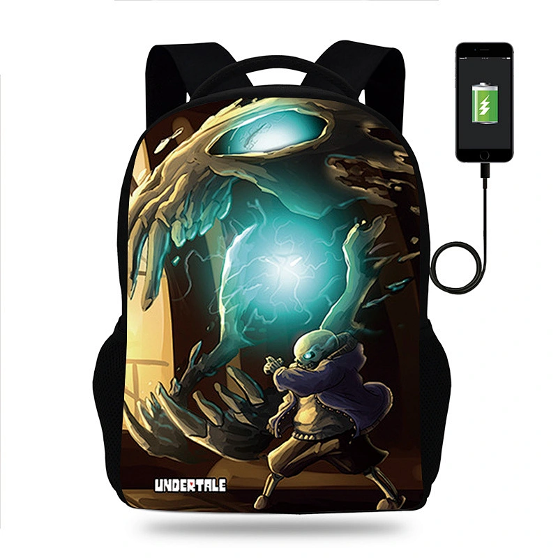 Multi-pocket sports traveling backpack, with USB port bag, customized pattern and logo suitable for promotional gifts