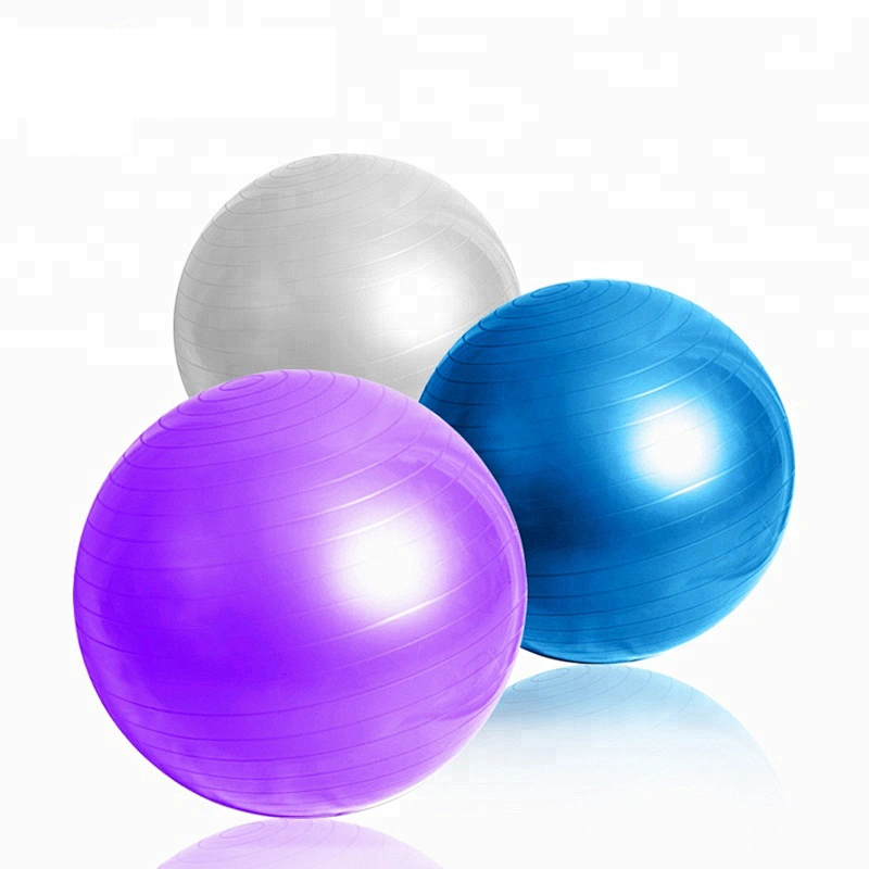 Custom logo  Yoga Exercise Balls Fitness Ball Balance Stability Fitness Pilates Birthing Therapy Office Yoga Ball