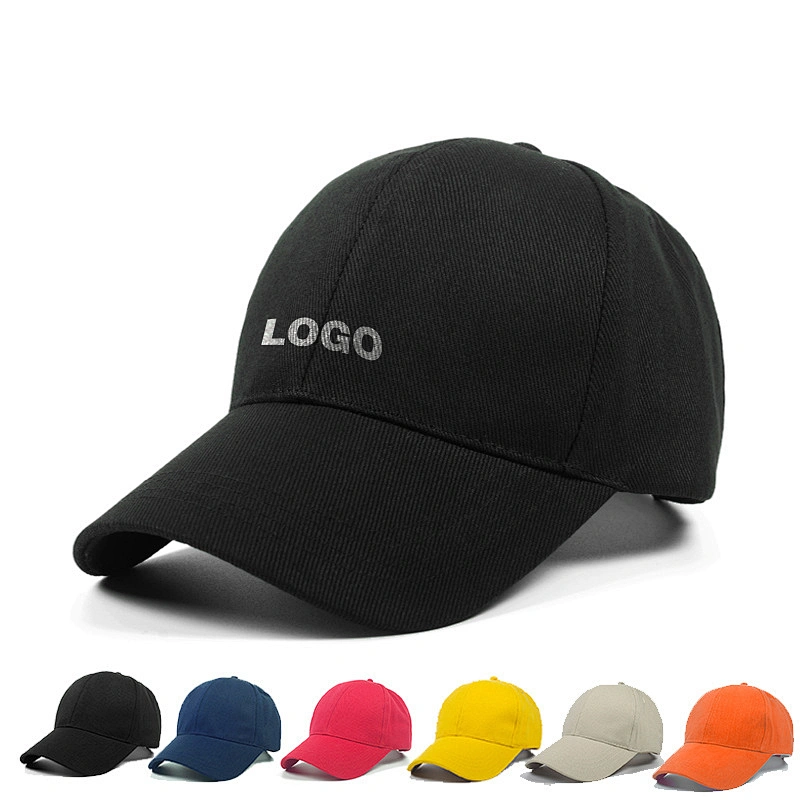 Custom logo sports Cotton hat mens solid color 6 panel baseball hat Wholesale Unisex  Baseball hat