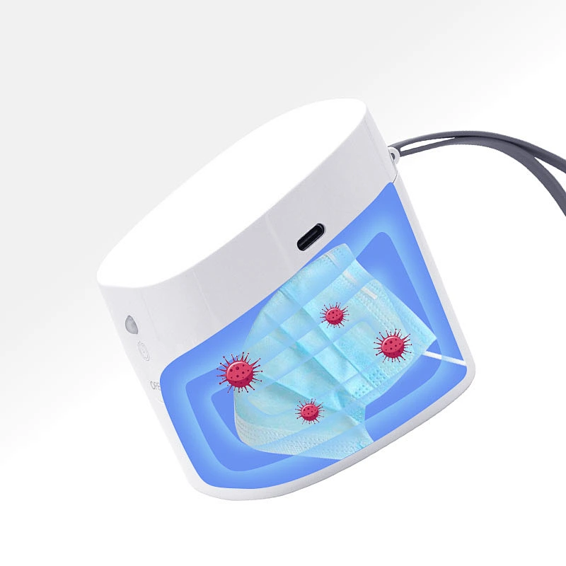 2020 newest household portable uvc disinfection box for key mask watch  Headphones led uv sterilize  box