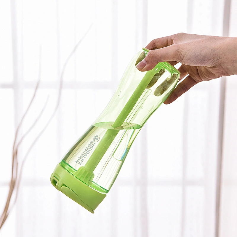 ABS plastic water bottles high quality BP free water bottles customized OEM logo outdoor sports bottles with straw