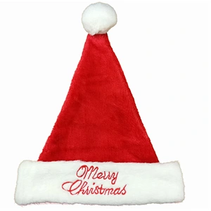 Hot selling Fashion Custom logo interesting  decoration promotion christmas hat polyester christmas hat