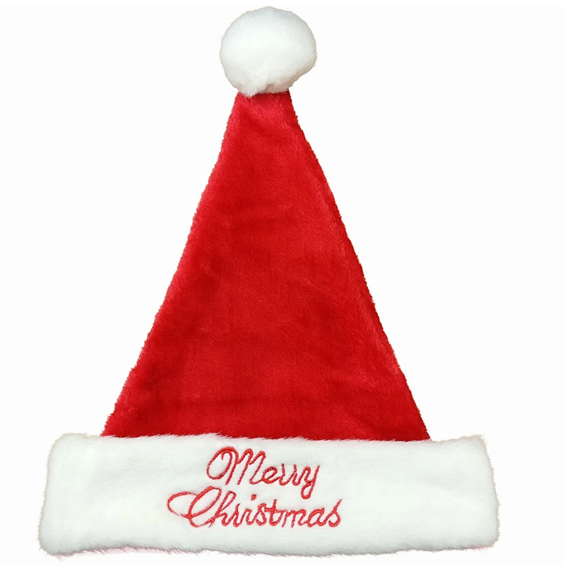 Hot selling Fashion Custom logo interesting  decoration promotion christmas hat polyester christmas hat