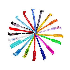 Custom logo High quality personalized logo disposable printed pvc plastic hospital id wristband Easy  write wristband