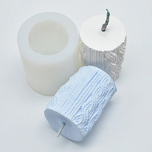 DIY baking mold 3D wool column modeling scented plaster sugar clay candle silicone molds