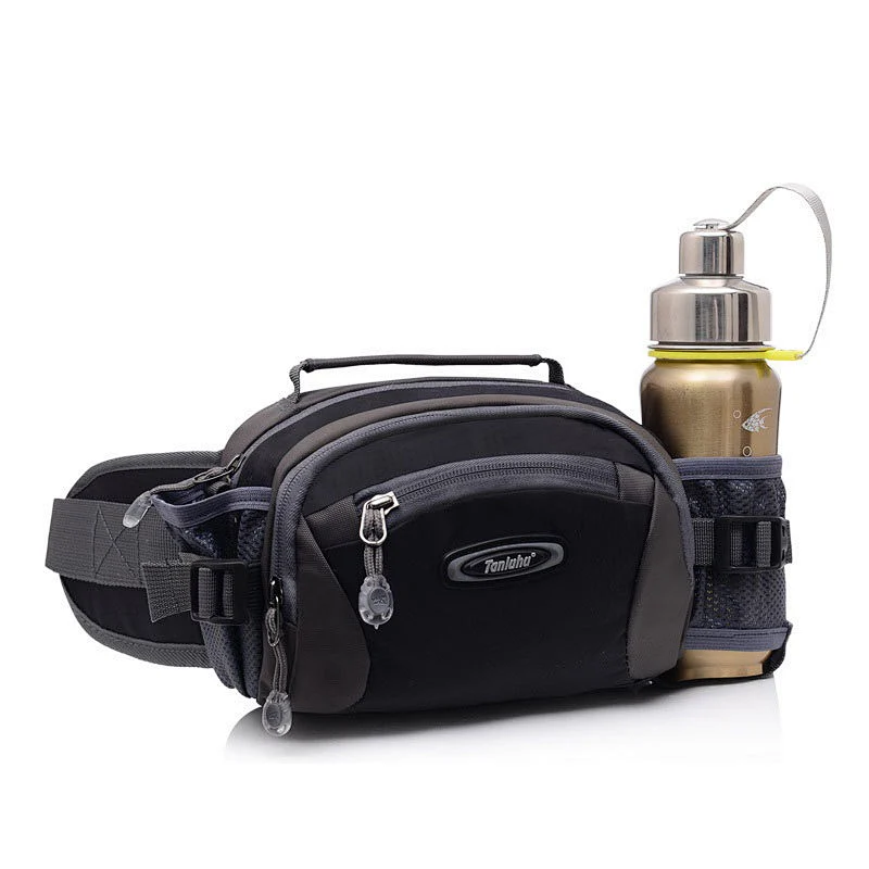 New fashion outdoor sports with water bottle holder multi-function single-shoulder crossbody bag mountaineering travel Waist Bag