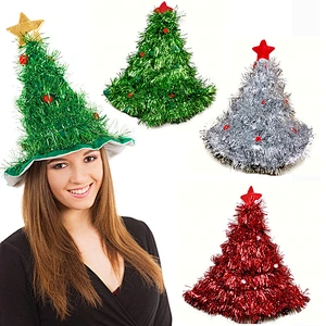 Hot selling Fashion Custom logo interesting  decoration promotion christmas hat polyester christmas hat